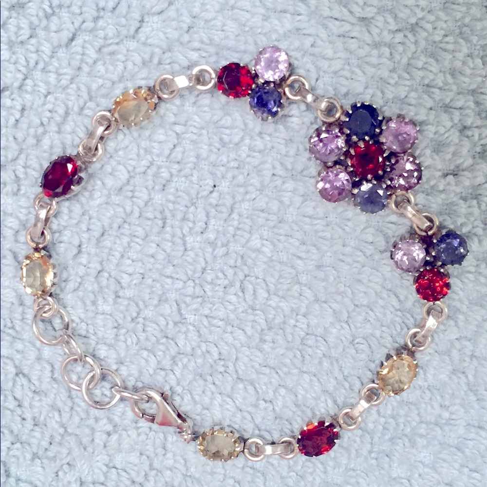 925 Sterling Silver with 19 Stones Bracelet 💕😁